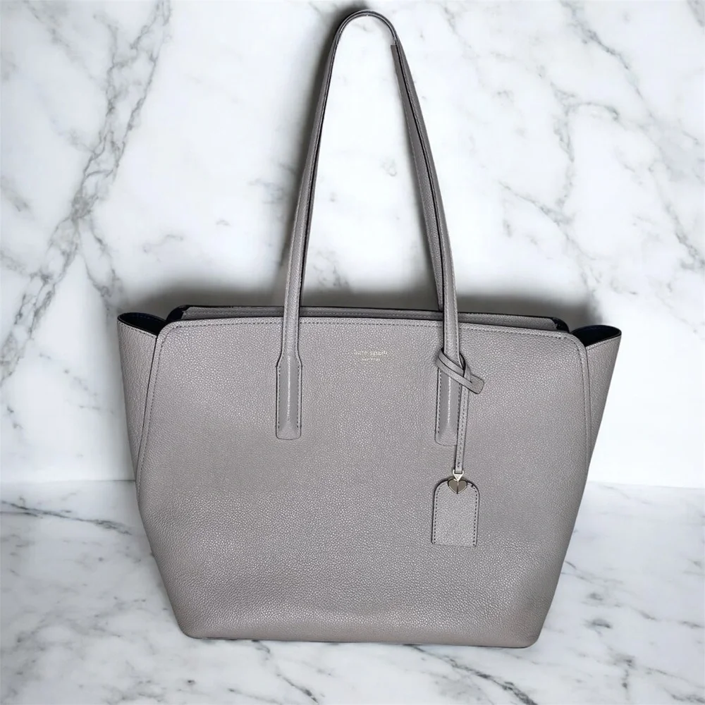 Kate Spade New York Margaux Large Gray Tote Bag